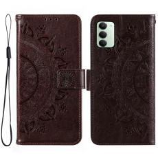  Xiaomi Redmi 15 Fodral Mandala L&auml;der Brun
