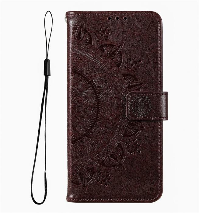 Bild 4,  Xiaomi Redmi 15 Fodral Mandala Läder Brun