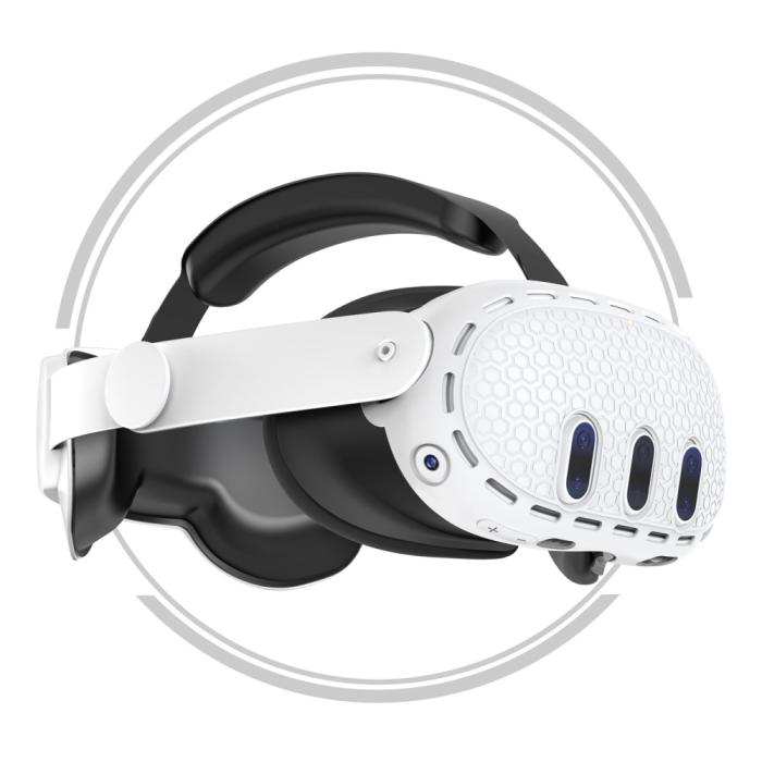 Bild 2,  Meta Quest 3 Skal Till Headset Silikon Vit