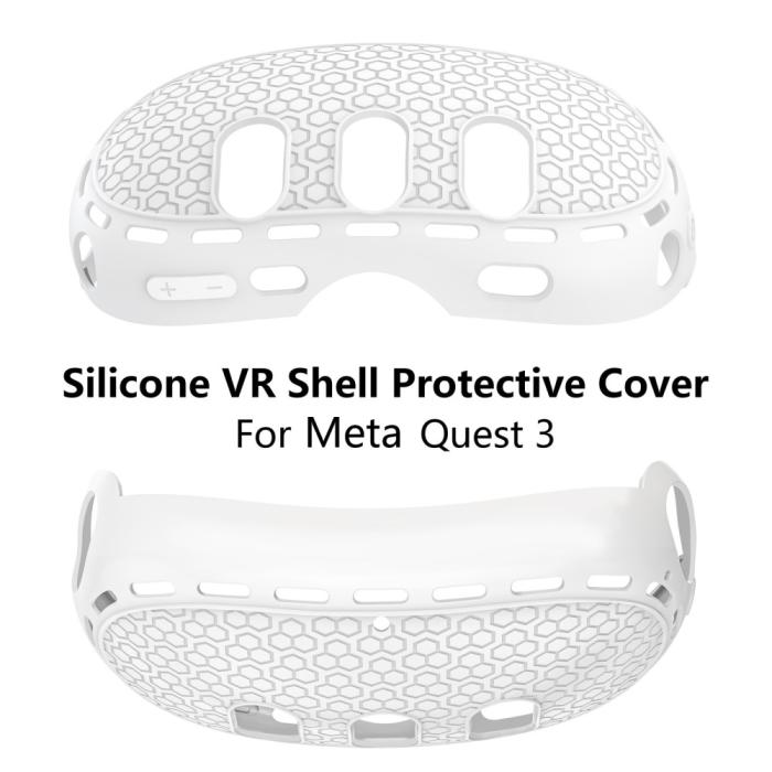 Bild 3,  Meta Quest 3 Skal Till Headset Silikon Vit