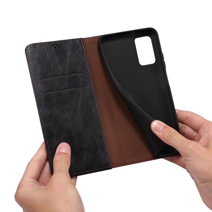 Bild 6,  Xiaomi 13 Pro 5G Fodral Oil Wax Flip Läder Svart