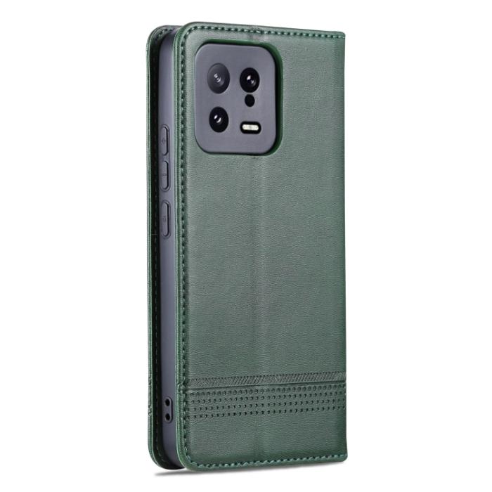 Bild 3, AZNS AZNS Xiaomi 13 5G Fodral Flip Läder Mörk Grön