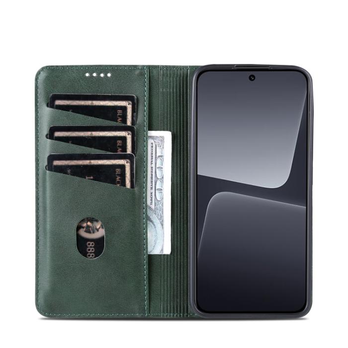 Bild 4, AZNS AZNS Xiaomi 13 5G Fodral Flip Läder Mörk Grön