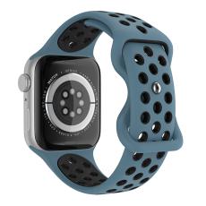 ColorPop Sportarmband Dual-Color Apple Watch 42/41/40/38 mm (S/M) Bl&aring;/Svart