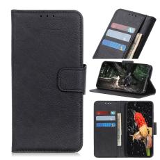 iPhone 12 Pro Max - Litchi Fodral - Svart