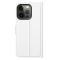  iPhone 13 Pro Max - Litchi Slim Läder Fodral - Vit