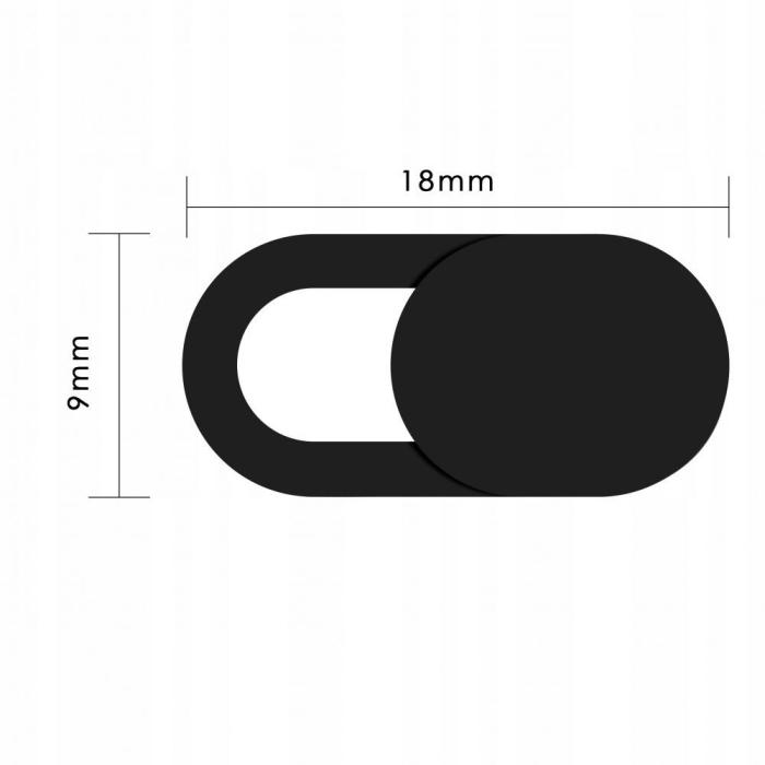 Bild 2, Tech-Protect Tech-Protect 3-PACK Kameraskydd För Laptop / Mobil / Surfplatta Svart