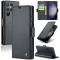 CASEME CASEME Galaxy S24 Ultra Fodral Slim Litchi Läder Svart