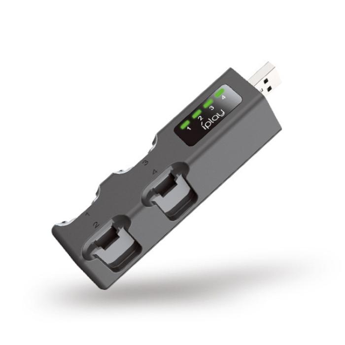 Bild 5, iPlay iPlay LED USB Laddare För 4x NSW Joy-Con Svart