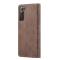CASEME CASEME Samsung Galaxy S22 Fodral Flip Retro Läder Brun