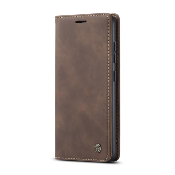 Bild 2, CASEME CASEME Samsung Galaxy S22 Fodral Flip Retro Läder Brun