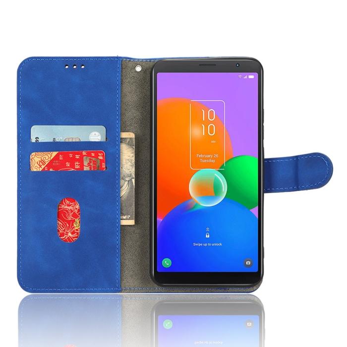 Bild 2,  TCL 403 (2023) Fodral Läder Blå