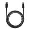 BASEUS Baseus 2m 20W PD USB-C - Lightning Flätad Nylon Kabel - Svart