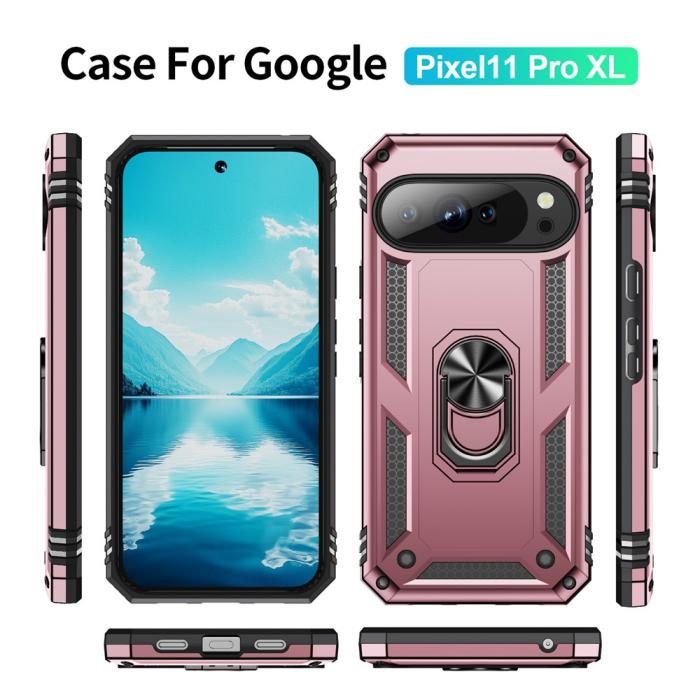 Bild 2,  Google Pixel 11 Pro XL Skal Hybrid Kickstand Roséguld