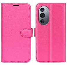  Motorola Edge 30 Pro Fodral Litchi Textur Rosa