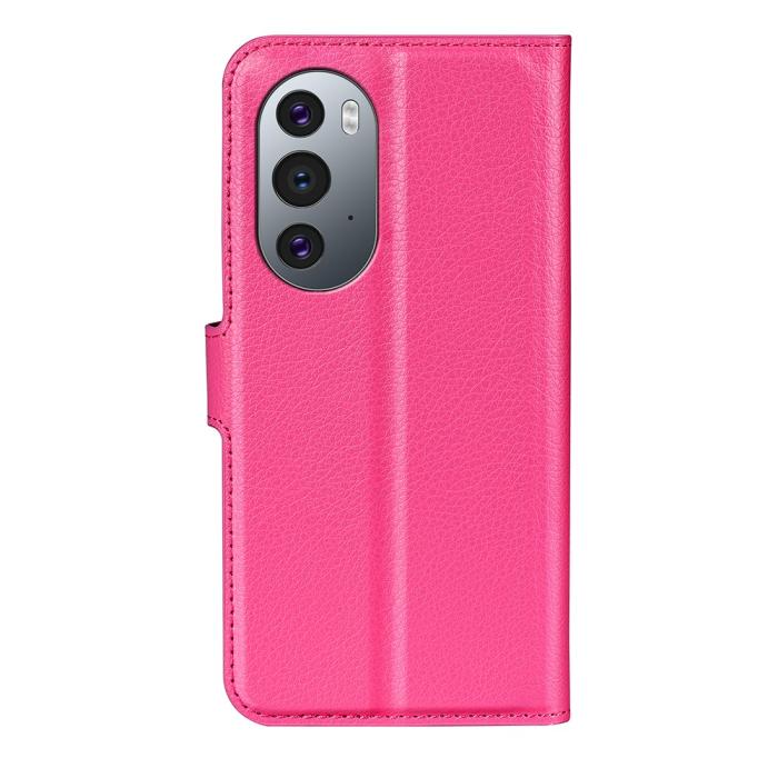 Bild 3,  Motorola Edge 30 Pro Fodral Litchi Textur Rosa
