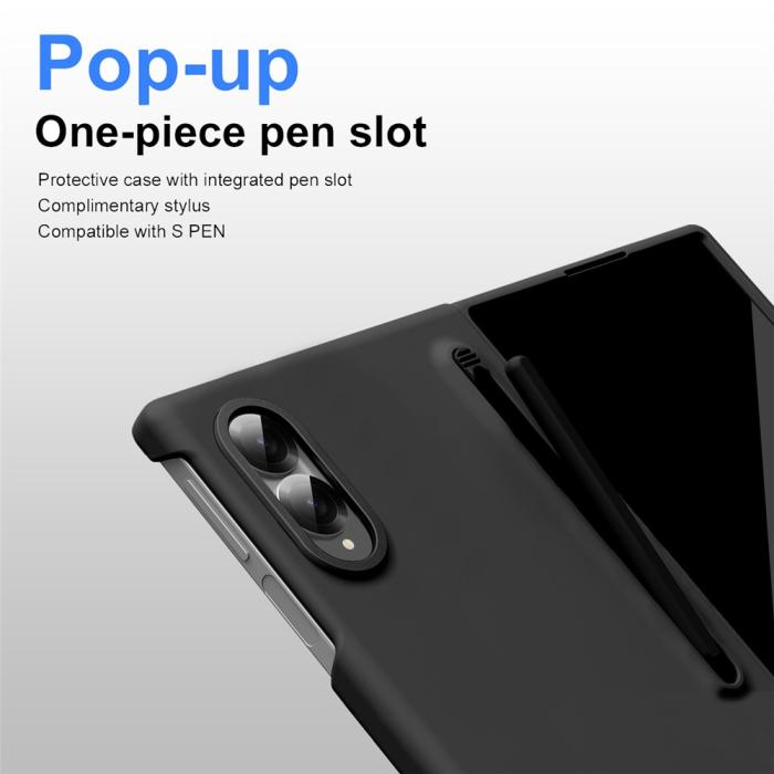 Bild 4,  Samsung Galaxy Z Fold 8 Skal Inkl. Skärmskydd & Penna Svart
