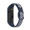  Samsung Galaxy Fit 2 SM-R220 Armband Ihåligt Silikon Mörk Blå/Vit