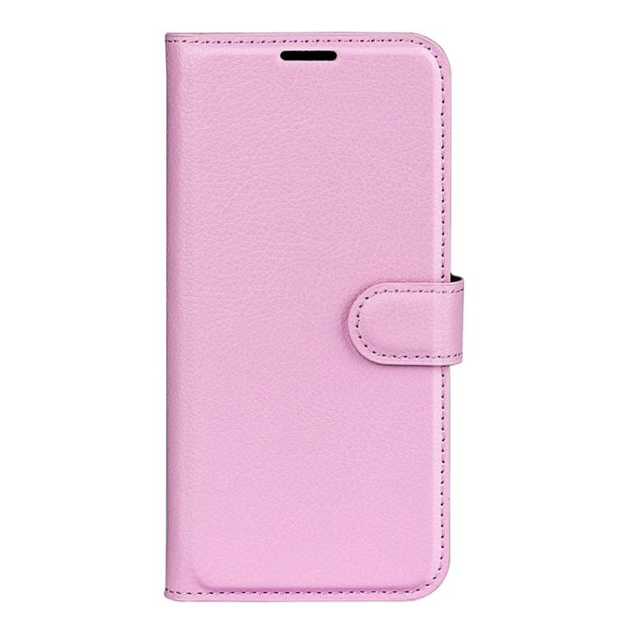 Bild 5,  Google Pixel 10 Pro XL Fodral Litchi Läder Ljus Rosa