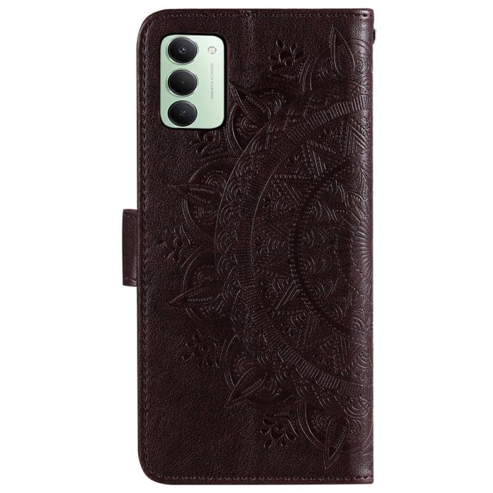 Bild 5,  Xiaomi Redmi 15 Fodral Mandala Läder Brun