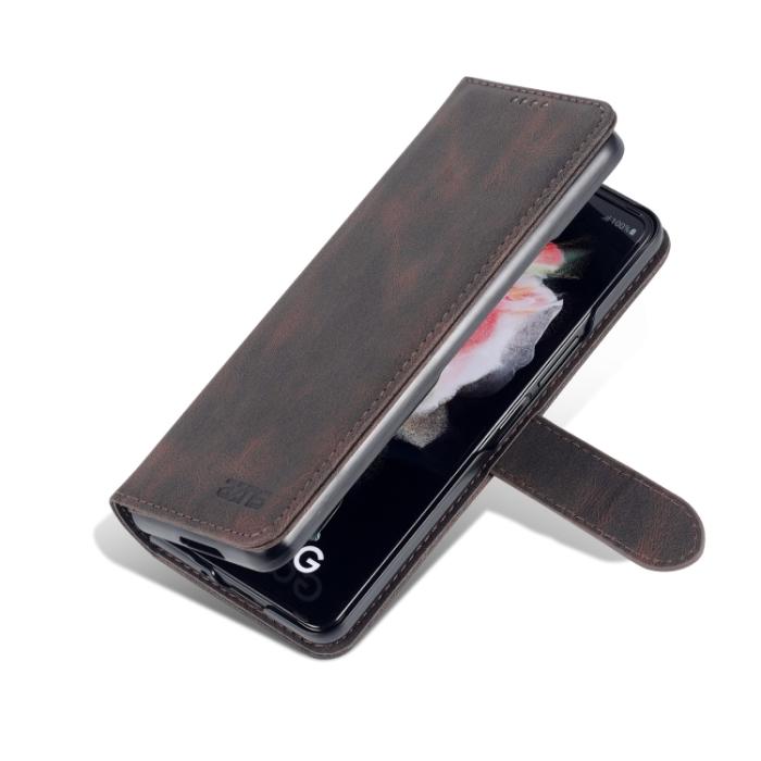 Bild 3, AZNS AZNS Galaxy Z Fold 3 Fodral Skin Touch Brun