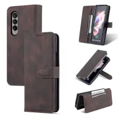 AZNS AZNS Galaxy Z Fold 3 Fodral Skin Touch Brun