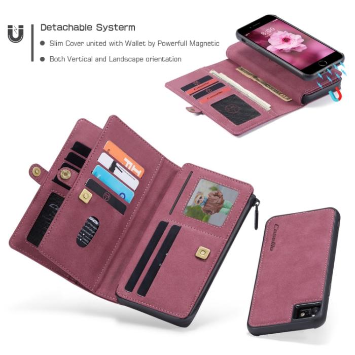 Bild 5, CASEME CASEME iPhone 7/8/SE Fodral 2in1 Multifunktionellt Röd