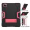 iPad Pro 12.9 (2020/2021) - Shockproof Skal Med Kickstand - Svart/Rosa
