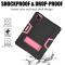  iPad Pro 12.9 (2020/2021) - Shockproof Skal Med Kickstand - Svart/Rosa