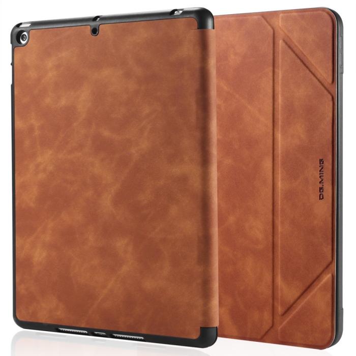 Bild 2, DG.MING DG.MING iPad 10.2 2019/2020/2021 Fodral See Med Pennhållare Brun