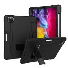  iPad Pro 12.9 (2020/2021) - Shockproof Skal Med Kickstand - Svart