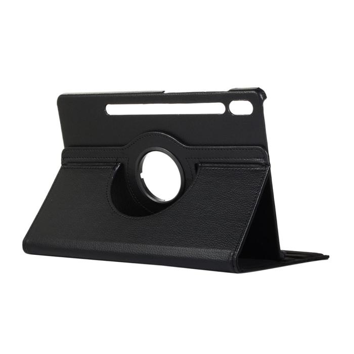 Bild 4,  Samsung Galaxy Tab S7 / Tab S8 - 360° Rotation Fodral - Svart