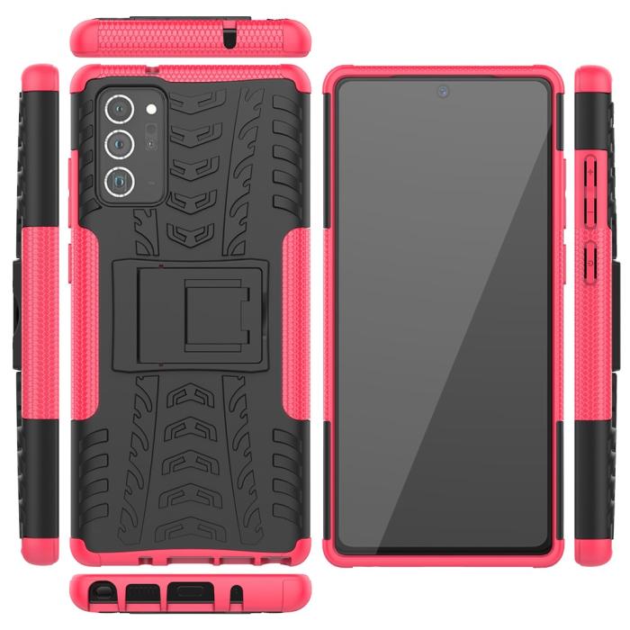 Bild 2,  Samsung Galaxy Note 20 - Ultimata stöttåliga skalet - Rosa