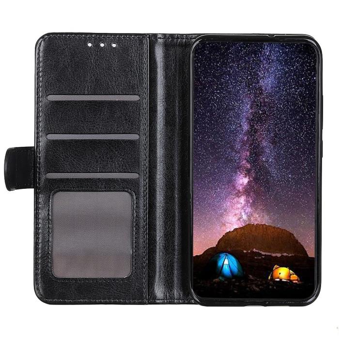 Bild 2,  Xiaomi 17T Pro Fodral Crazy Horse Läder Svart