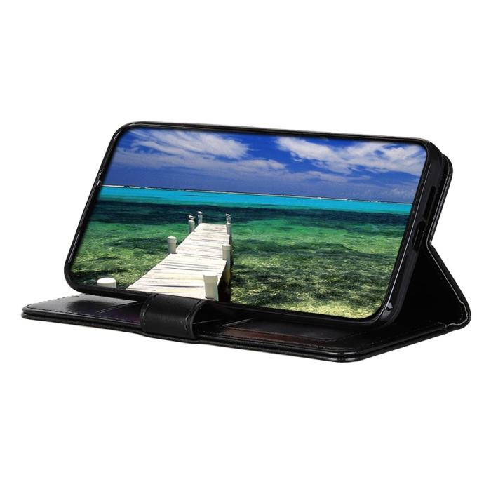 Bild 3,  Xiaomi 17T Pro Fodral Crazy Horse Läder Svart