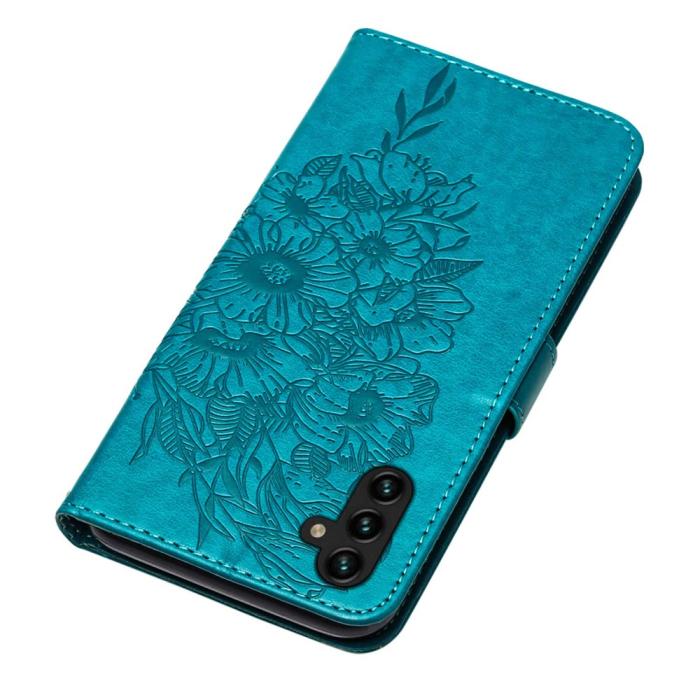 Bild 5,  Samsung Galaxy A54 5G Fodral Med Fjäril Tryck Blå
