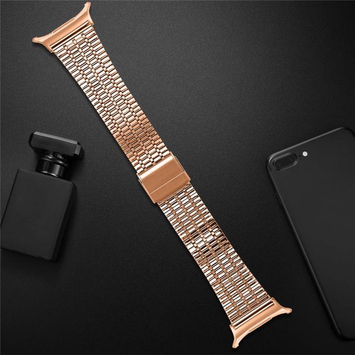 Bild 4,  Galaxy Watch 8 46/44/40 mm Armband Rostfritt Stål Roséguld