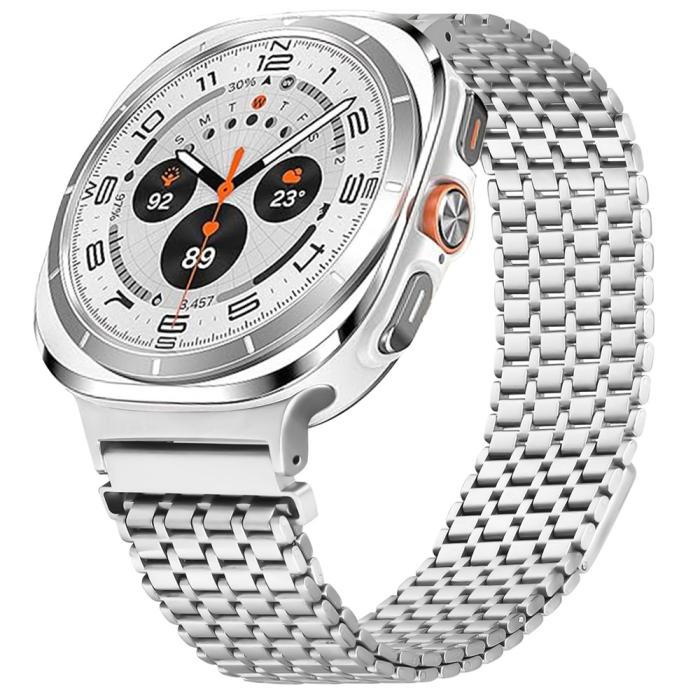 Bild 2,  Galaxy Watch 8 46/44/40 mm Armband Magnetisk Loop Silver