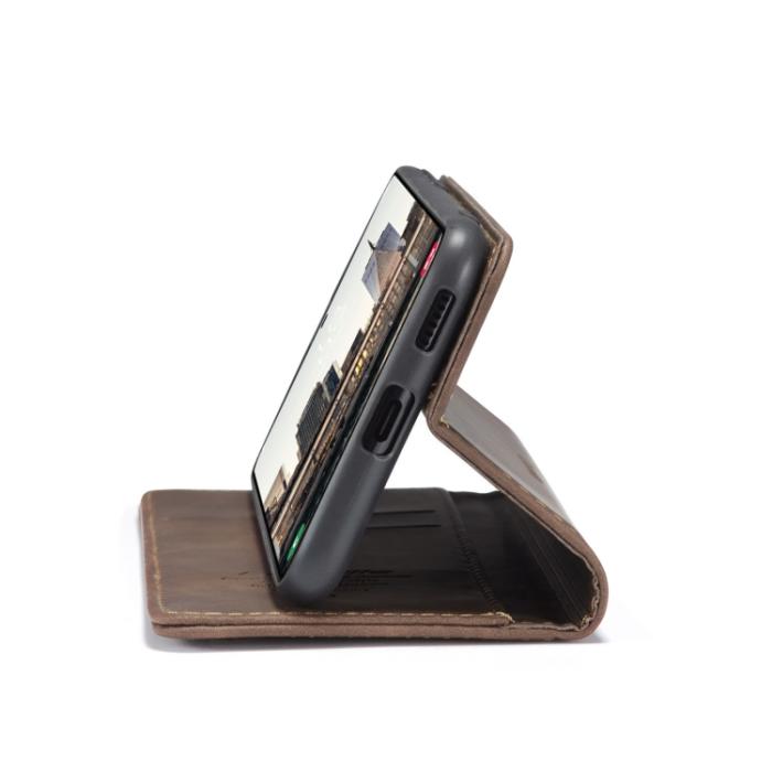 Bild 6, CASEME CASEME Samsung Galaxy S22 Fodral Flip Retro Läder Brun
