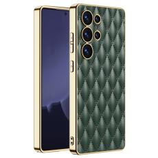 GKK GKK Samsung Galaxy S25 Ultra Skal Diamond Hybrid L&auml;der Gr&ouml;n