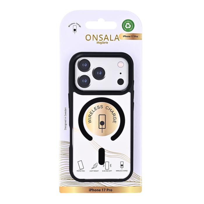 Bild 3, Onsala Onsala iPhone 17 Pro Skal MagSafe Bumper Svart/Transparent