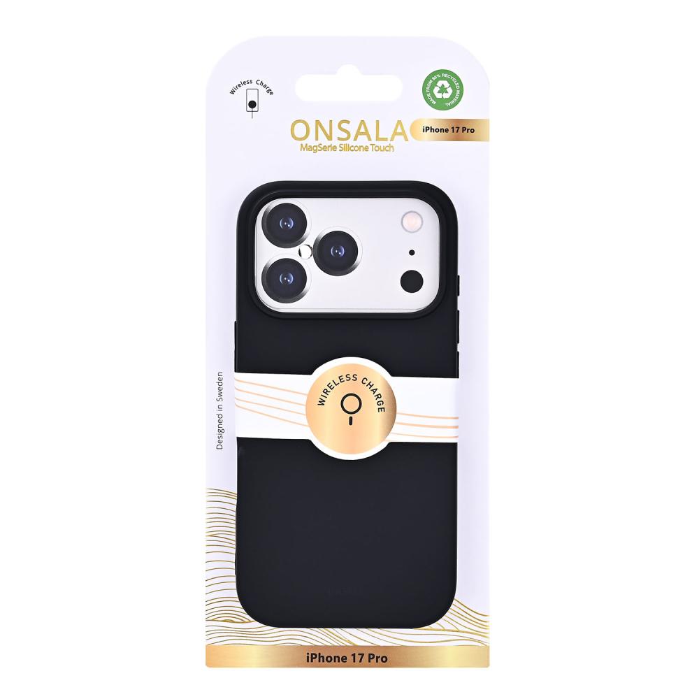Onsala Onsala iPhone 17 Pro Mobilskal Med Silikonkänsla Svart