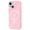  iPhone 15 Skal MagSafe Hybrid Glitter Rosa