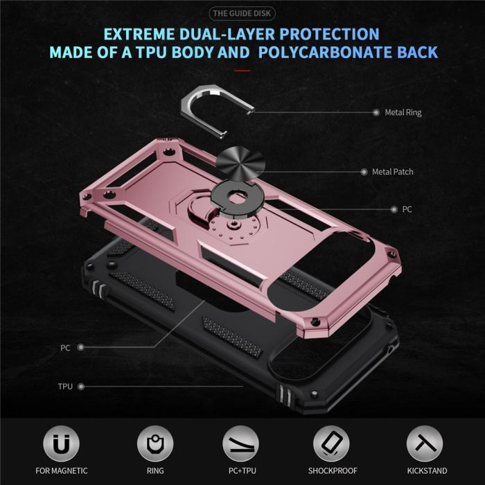 Bild 4,  Google Pixel 11 Pro XL Skal Hybrid Kickstand Roséguld