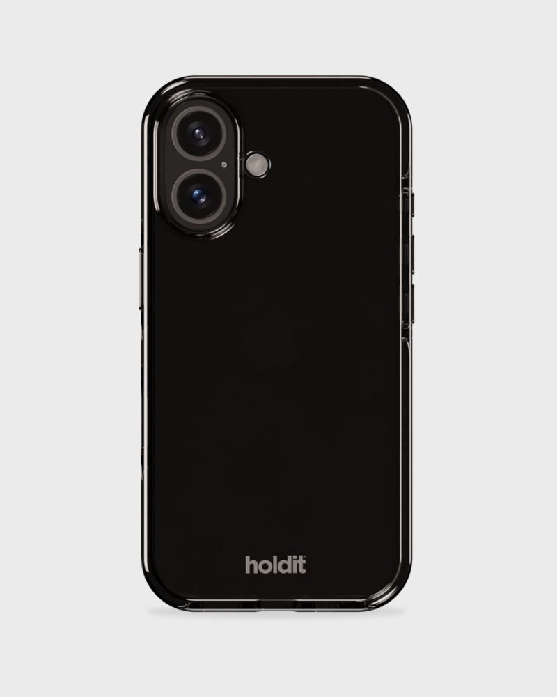 holdit holdit iPhone 16 Mobilskal Seethru Svart