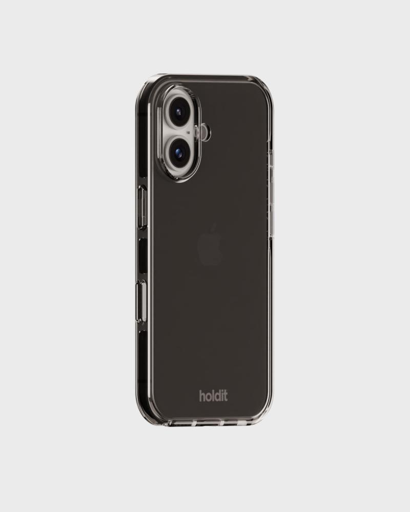 holdit holdit iPhone 16 Mobilskal Seethru Svart