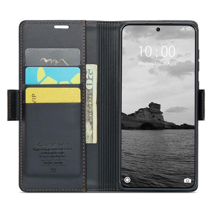 Bild 2, CASEME CASEME Xiaomi 14 Ultra Fodral Läder RFID Svart