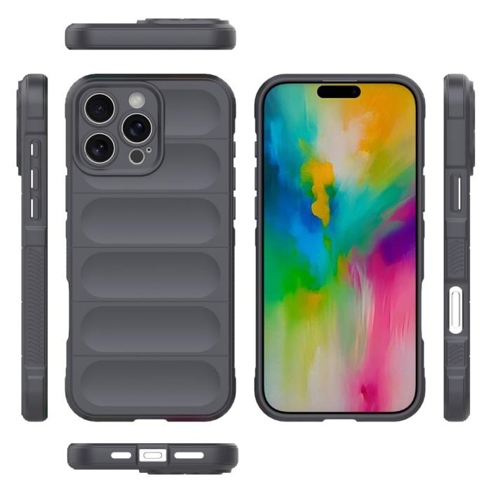 Bild 2,  iPhone 16 Pro Skal Magic Shield Grå