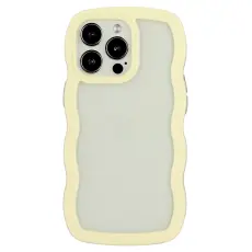 iPhone 16 Pro Max Skal Wavy Hybrid Gul