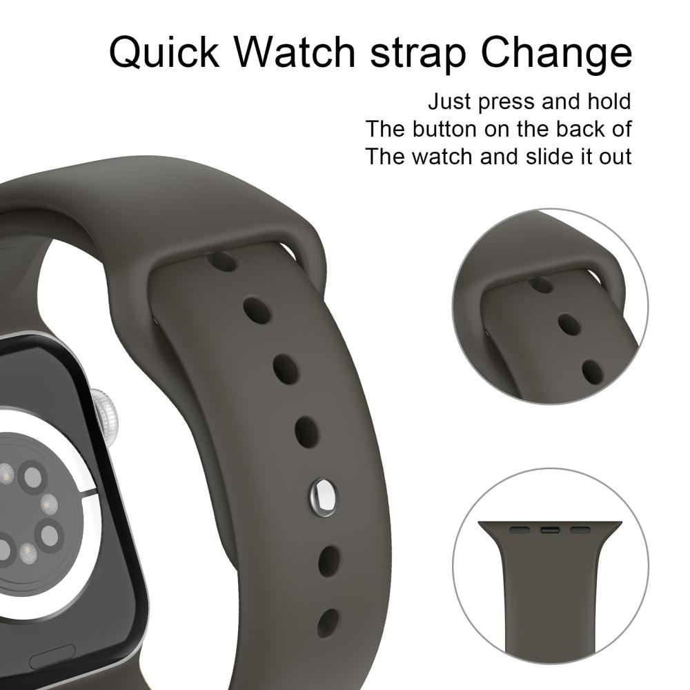 ColorPop Apple Watch 38/40/41/42 mm Silikon Armband (S/M) Mörk Brun